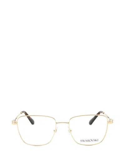 Swarovski Rectangle-frame Glasses In Gold