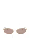Swarovski Rectangle-frame Sunglasses In Gold