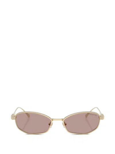 Swarovski Rectangle-frame Sunglasses In Gold