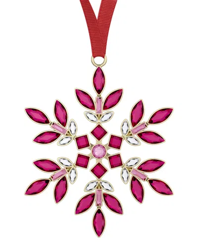 Swarovski Red Crystal Hanging Snowflake Ornament In No Color