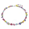 Swarovski Rhodium Plated Mixed Cuts Gema Necklace