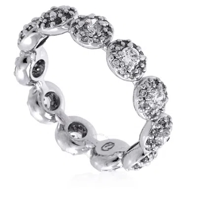 Swarovski Rhodium Plated Pave Constella Ring In White