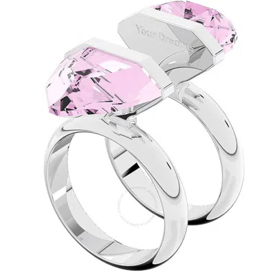Swarovski Rhodium Plated Pear Cut Lucent Ring