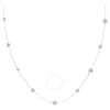 Swarovski Una Angelic Strandage Rhodium Plated Necklace In Black
