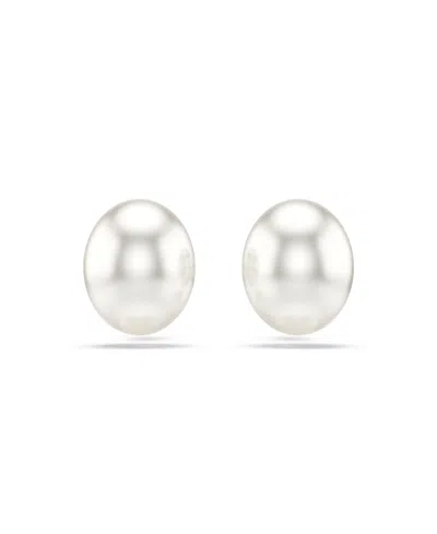 Swarovski Rhodium-plated Matrix Stud Earrings In Metallic