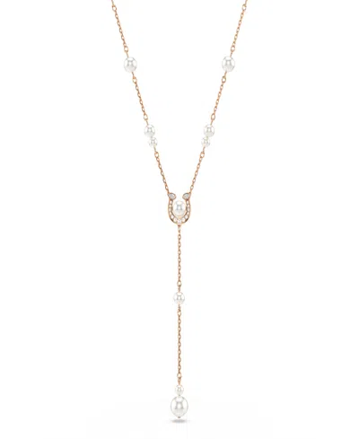 Swarovski Rose Gold-tone Plated Symbolica Y Necklace