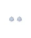 Swarovski Solitaire Stud Earrings In Blue