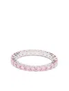 Swarovski Metal Matrix Ring Embellished With Crystals In Silber