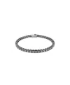 Swarovski Matrix Tennis Armband In Dark Gray