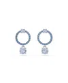 Swarovski Attract Drop Earrings In Blue