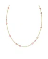 Swarovski Imber Multicolor Crystal Station Necklace In Pink