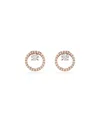 Swarovski Constella Stud Earrings In Rose Gold
