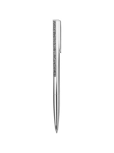 Swarovski Shimmer Crystal-embellished Hexagonal Ballpoint Pen In Silver