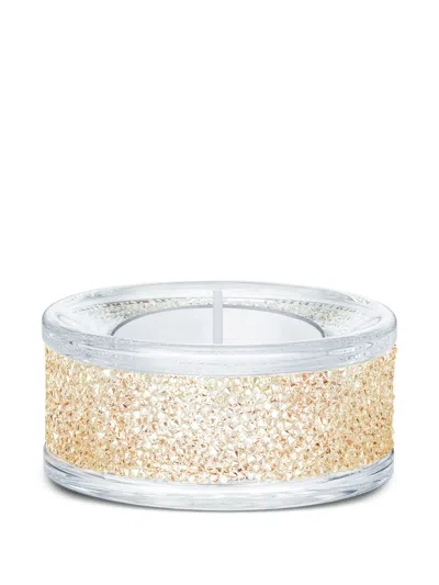 Swarovski Shimmer Tea Crystal-embellished Candleholder In Blue