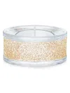 Swarovski Shimmer Tea Light Holder In Gold