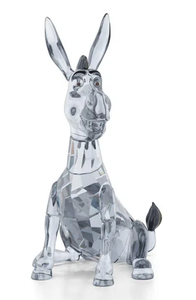 Swarovski Shrek Donkey Lead Crystal Figurine In Gray