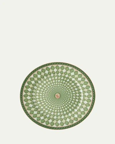 Swarovski Signum Bread & Butter Plate, 7" In Green