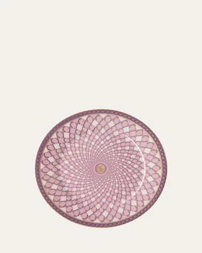 Swarovski Signum Bread & Butter Plate, 7" In Pink