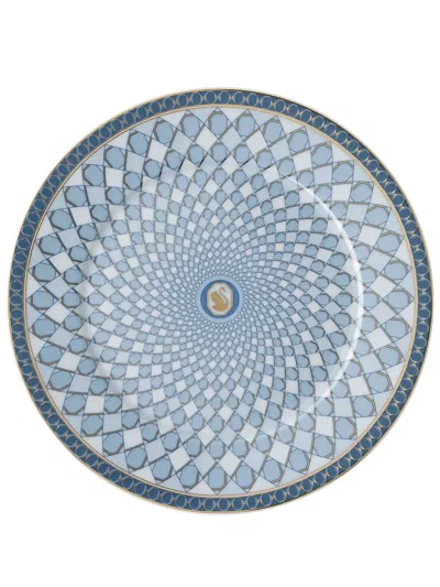 Swarovski Signum Plate (33cm) In Blue