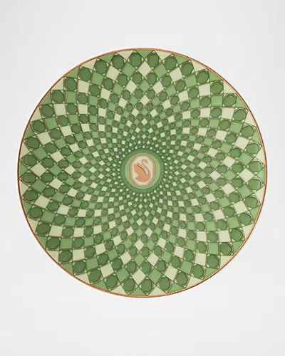 Swarovski Signum Plate, 4" In Green