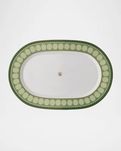 Swarovski Signum Platter, 16" In Green