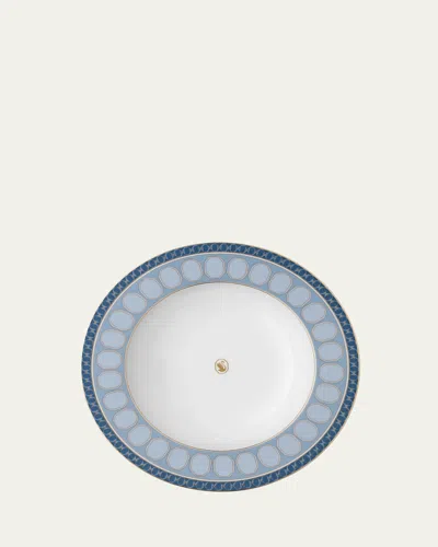 Swarovski Signum Rim Soup Plate, 9.5" In Blue