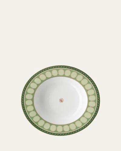 Swarovski Signum Rim Soup Plate, 9.5" In Green