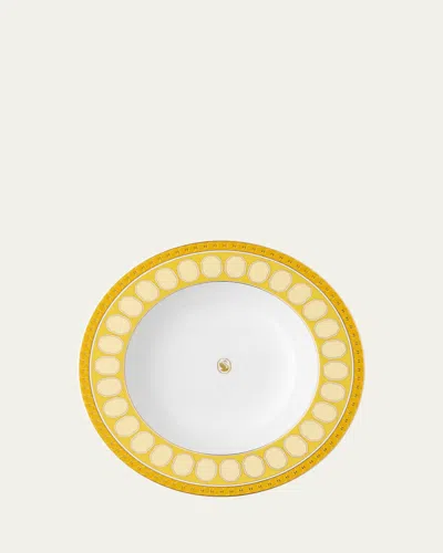 Swarovski Signum Rim Soup Plate, 9.5" In Yellow