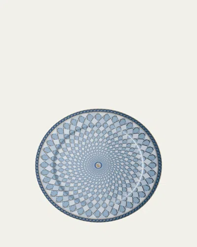 Swarovski Signum Service Plate, 13" In Blue