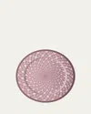 Swarovski Signum Service Plate, 13" In Pink