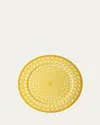 Swarovski Signum Service Plate, 13" In Yellow