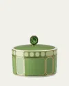 Swarovski Signum Sugar Bowl In Green