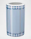 Swarovski X Rosenthal Signum Azure Vase (27cm X 13cm) In Blue