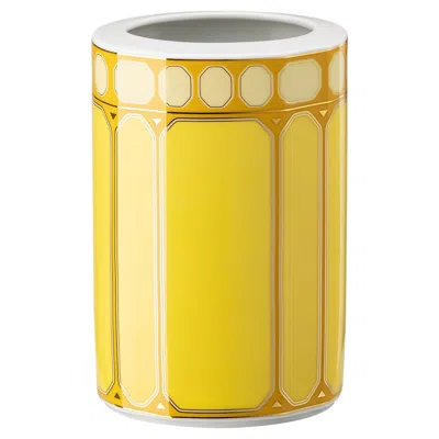 Swarovski Signum Vase In Yellow