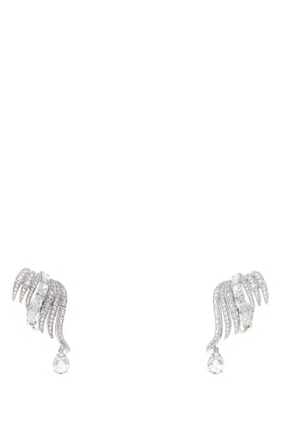 Swarovski Vienna Crystal-embellished Earrings In Silver