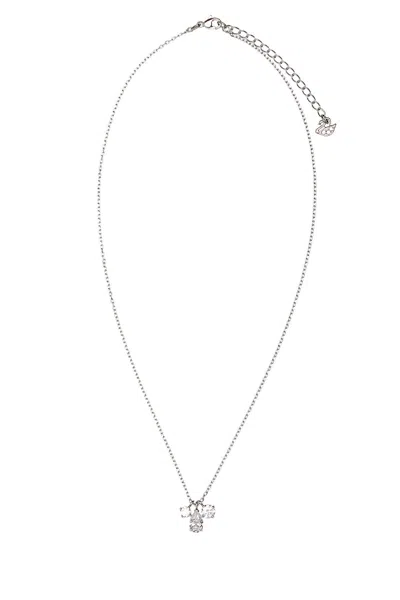SWAROVSKI SILVER METAL NECKLACE