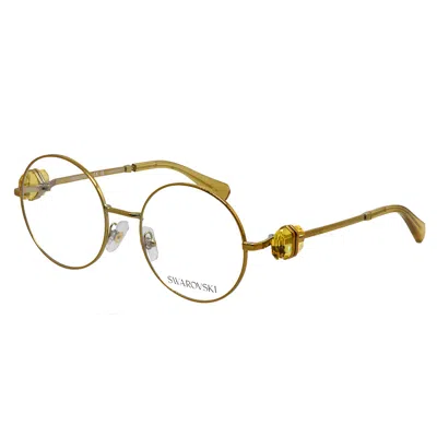 Swarovski Sk 1001 4007 53mm Womens Round Eyeglasses 53mm In Gold