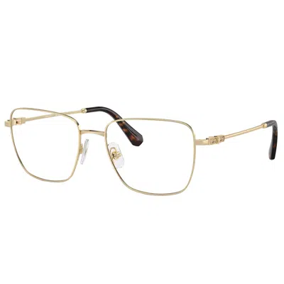 Swarovski Sk 1003 4013 53mm Womens Rectangle Eyeglasses 53mm In Gold