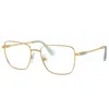 Swarovski Sk 1003 4021 53mm Womens Rectangle Eyeglasses 53mm In Gold