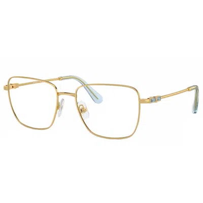 Swarovski Sk 1003 4021 53mm Womens Rectangle Eyeglasses 53mm In Gold