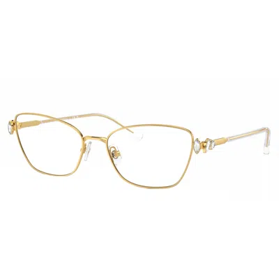 Swarovski Sk 1006 4013 53mm Womens Pillow Eyeglasses 53mm In Gold