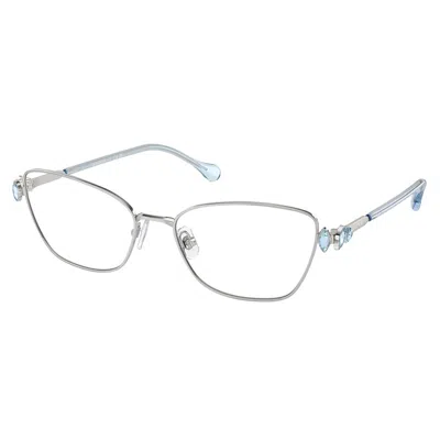 Swarovski Sk 1006 4020 55mm Womens Pillow Eyeglasses 55mm In Metallic