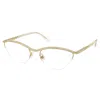 Swarovski Sk 1026 4004 56mm Womens Oval Eyeglasses 56mm In Gold