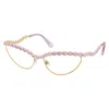 Swarovski Sk 1030 4036 59mm Womens Cat-eye Eyeglasses 59mm In Pink