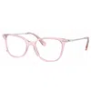 Swarovski Sk 2010 3001 52mm Womens Square Eyeglasses 52mm In Pink