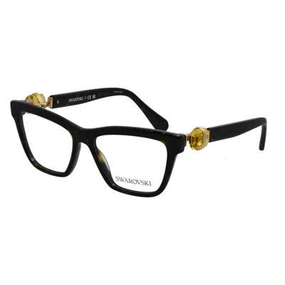 Swarovski Sk 2021 1002 53mm Womens Square Eyeglasses 53mm In Black