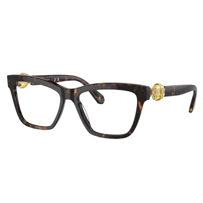 Swarovski Sk 2021 1002 53mm Womens Square Eyeglasses 53mm In Brown