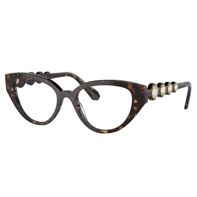 Swarovski Sk 2024 1002 50mm Womens Irregular Eyeglasses 50mm In Brown