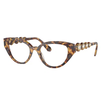Swarovski Sk 2024 1040 50mm Womens Irregular Eyeglasses 50mm In Brown