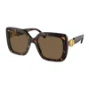 Swarovski Sk 6001 100273 55mm Womens Square Sunglasses In Brown